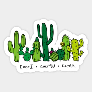 Cactus family Sticker